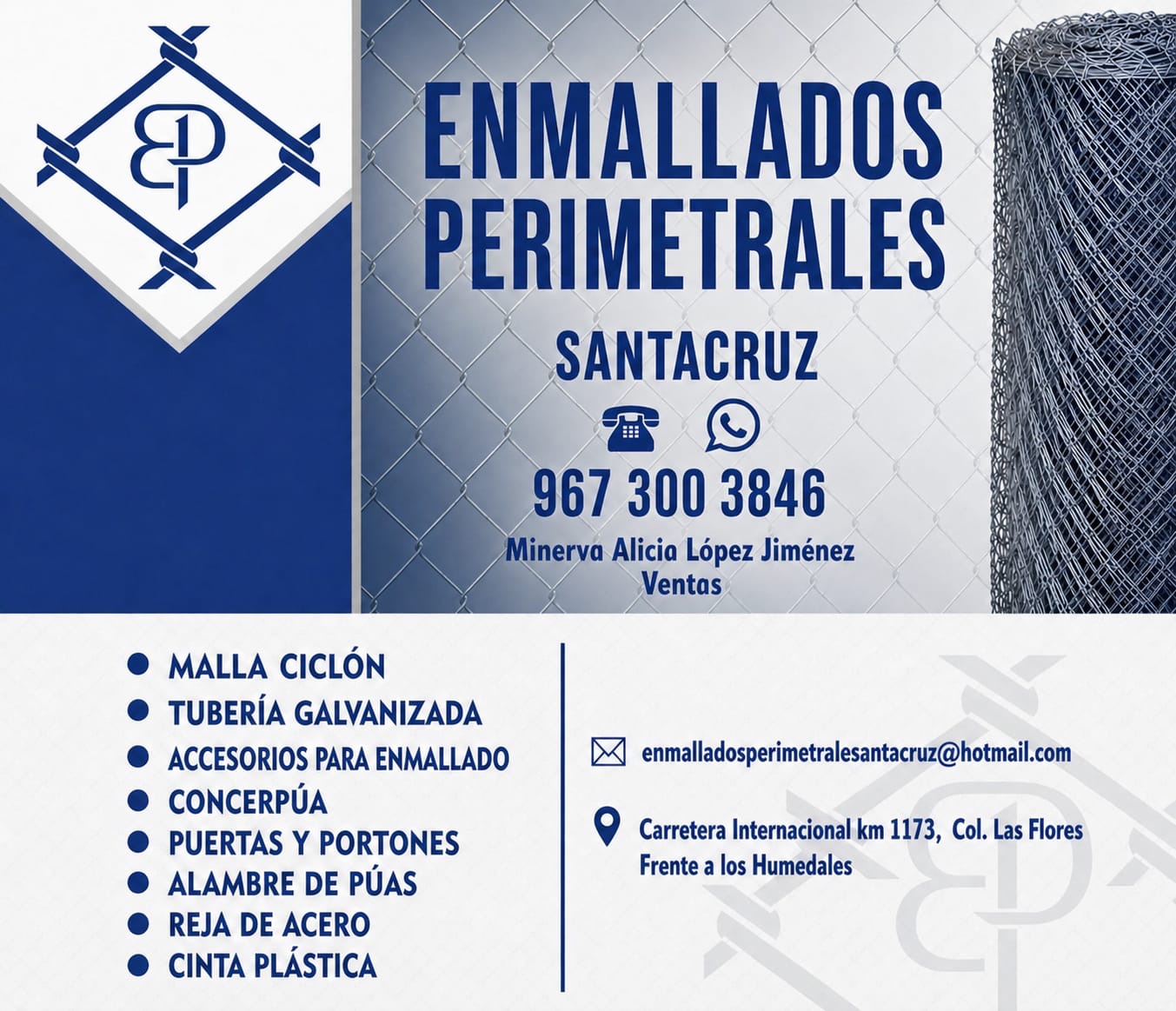 Información de Enmallados Perimetrales Santacruz